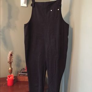 Black overall jumpsuit